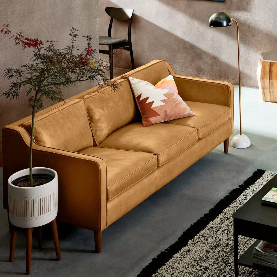 Hamilton Leather Sofa west elm Australia